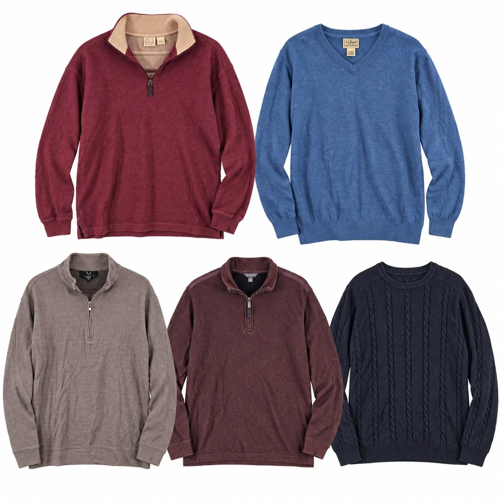 Mixed Brands Lot of 5 Men's L Sweatshirts, Sweaters & Pullovers Jos. A. Bank